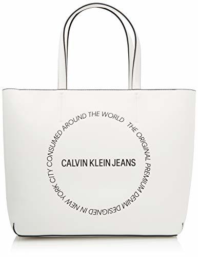 Places Calvin Klein - Sculpted Ew Tote 29, Bolsos totes Mujer, Blanco