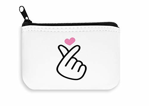 Products Finger Heart Hand Zipper Wallet Coin Pocket Purse Billetera