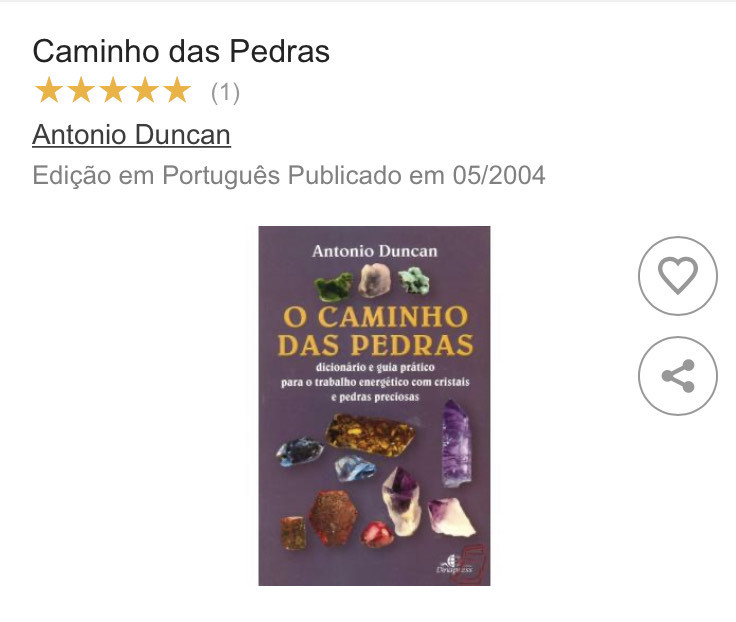 Libro Livro sobre cristais 