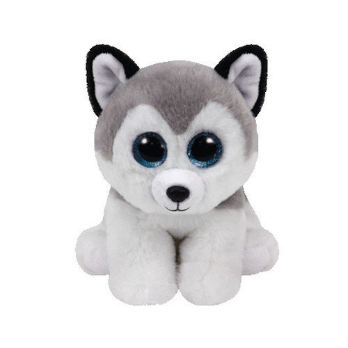 Social TY - Beanie Babies Buff, peluche husky, 15 cm