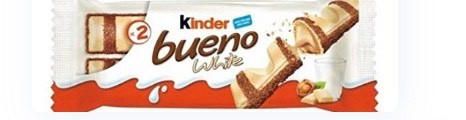 KINDER BUENO BLANCO 2 BARRITAS 43 GR