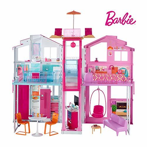 Producto Barbie Supercasa, casa de muñecas con accesorios