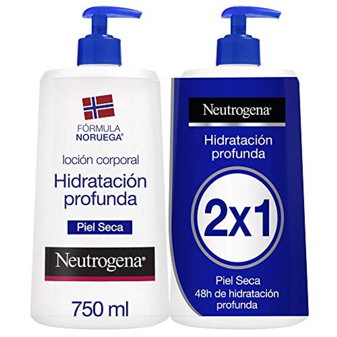Social Neutrogena Loción Corporal Hidratación Profunda - Pack de 2 x 750 ml