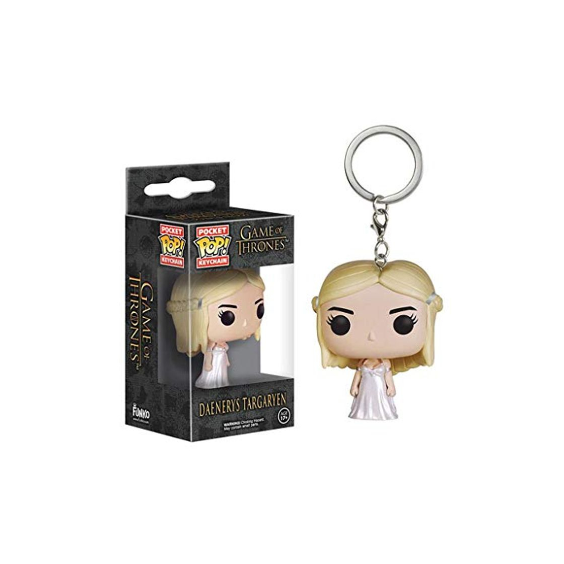 Product Luckly77 Daenerys Targaryen llavero"Juego de Tronos" Figura de vinilo POP POP exquisita figura coleccionable Juguetes