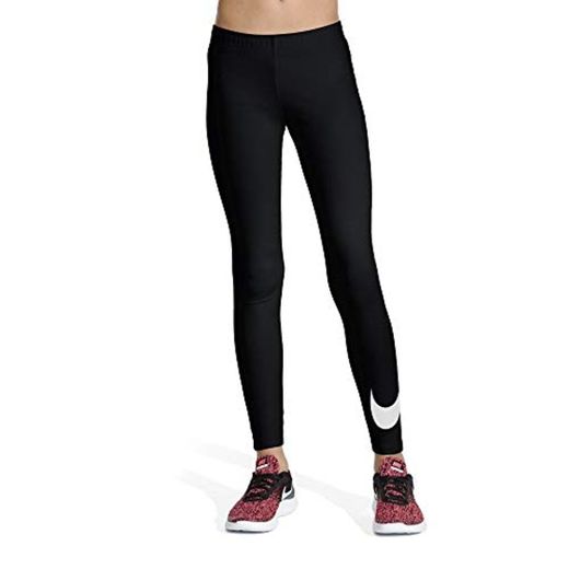 Nike G NSW Favorites Swsh Tight Sport Trousers, Niñas, Black/(White)