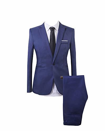 Producto Traje Suit de 2 Piezas Manga Larga Blazers para Hombre Lago Azul