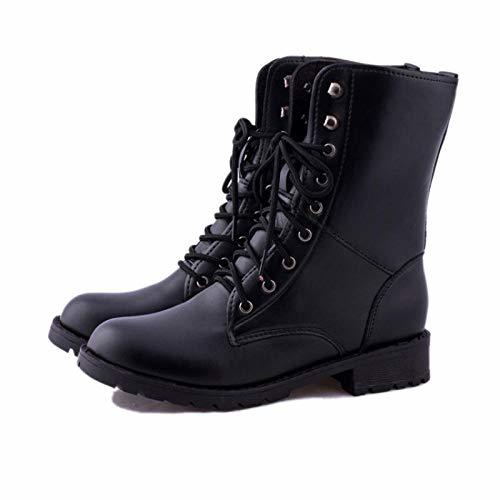 Social Magssdy Botas de Nieve Botines de Mujer Tallas Grandes 34-42 con Cordones