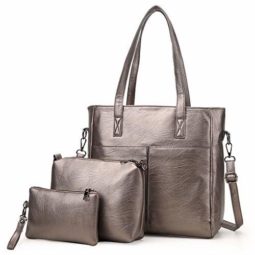 Productos Dwthh  3 Unids/set Bolsos Bolsos Mujer Bolso Compuesto Mujeres Gran Bandolera Bandolera