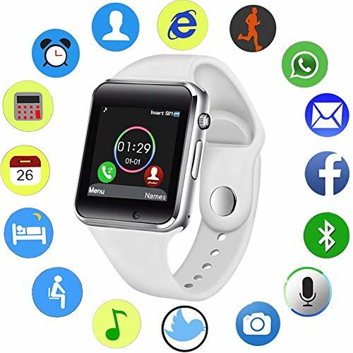 Social KDSFJIKUYB Pulsera de Actividad Reloj Inteligente Hombre Mujer Deporte LED Pantalla táctil