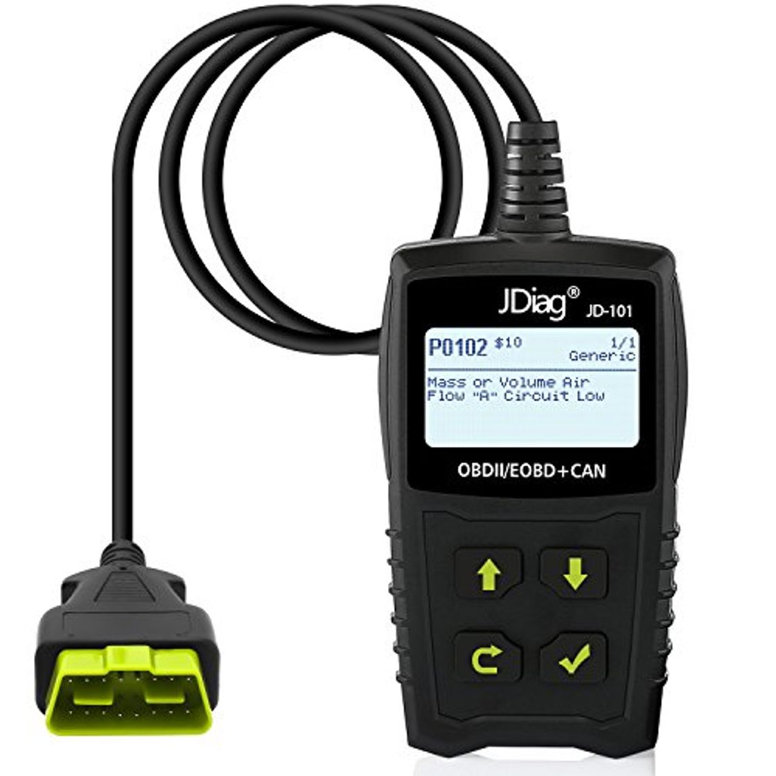 Products jdiag OBD2 Auto diagnóstico OBD II Escáner de códigos para todos los