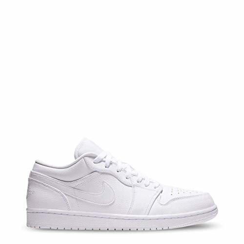 Nike Air Jordan 1 Low, Zapatos de Baloncesto para Hombre, Blanco