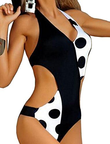 Moda DATO Mujer Trajes de Baño una Pieza Monokini Trikini Acolchado Push Up