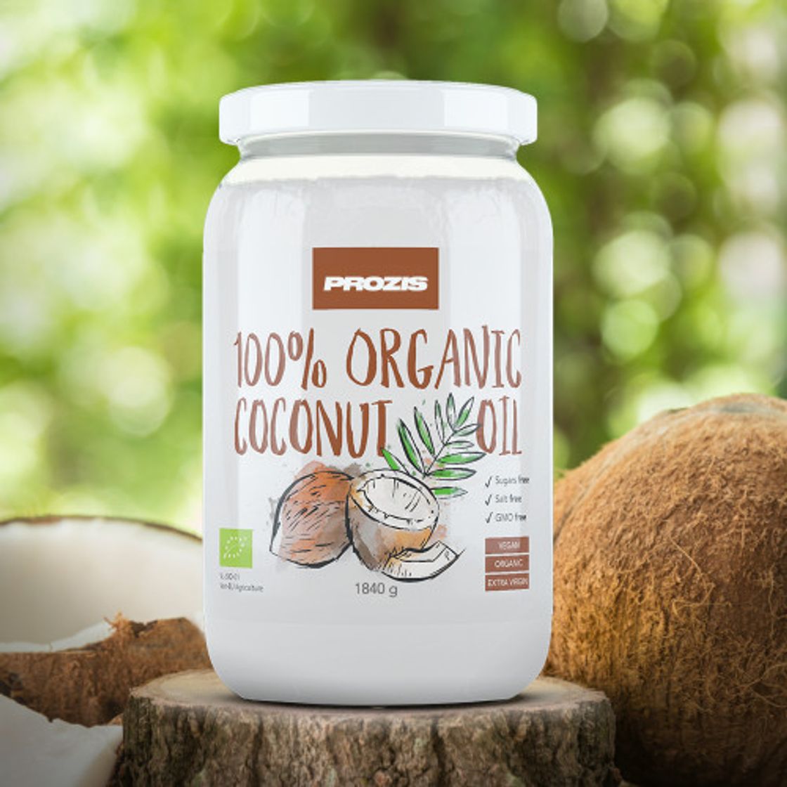 Social Prozis 100% Organic Coconut Oil 460g