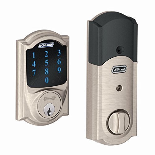 Home Schlage Nexia BE469NXCAM619 Camelot Z-Wave Touchscreen Deadbolt with Built-In Alarm