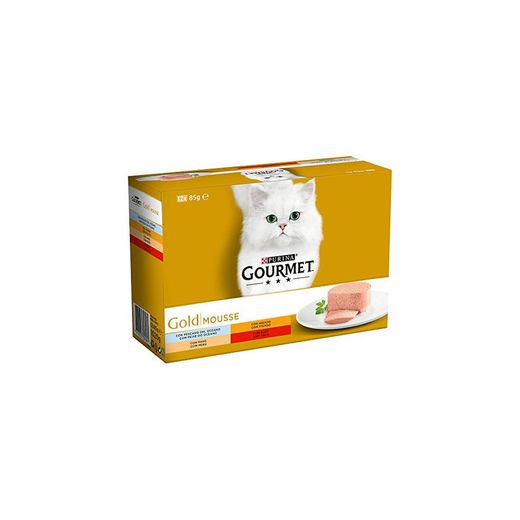 Purina Gourmet Gold Mousse comida para gatos Surtido sabores 8 x [12