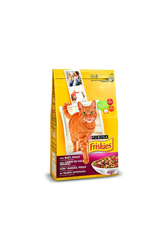 Producto Friskies - Alimento seco para Gato Adulto Con Buey