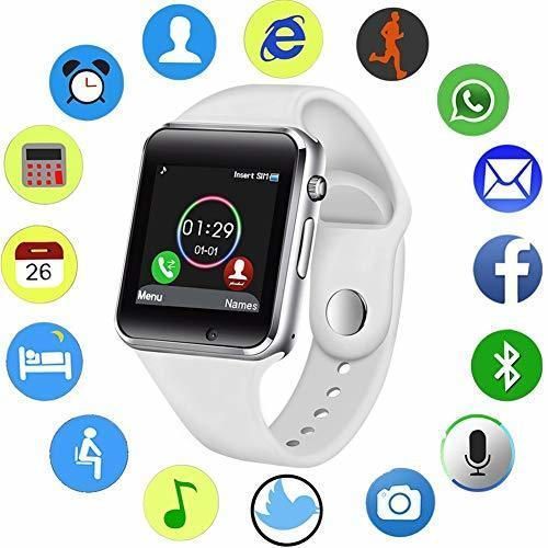 Social KDSFJIKUYB Pulsera de Actividad Reloj Inteligente Hombre Mujer Deporte LED Pantalla táctil