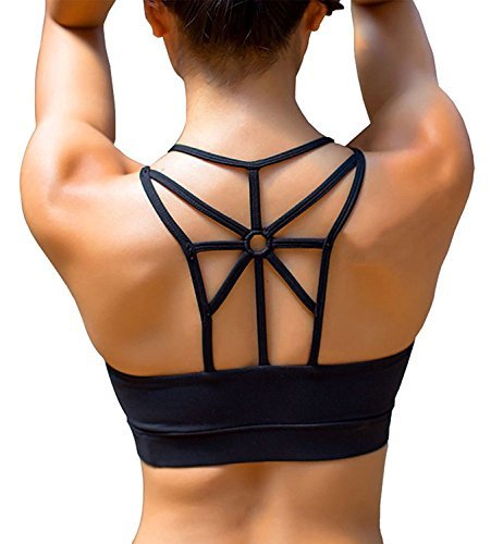 Place SHAPERX Mujeres Sports Yoga Bra Alto Impacto Fuerte Asimiento Busto Stretch Acolchado