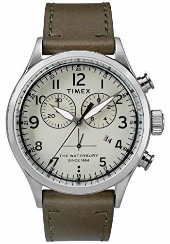 Timex Reloj Cronógrafo para Hombre de Cuarzo con Correa en Cuero TW2R70800