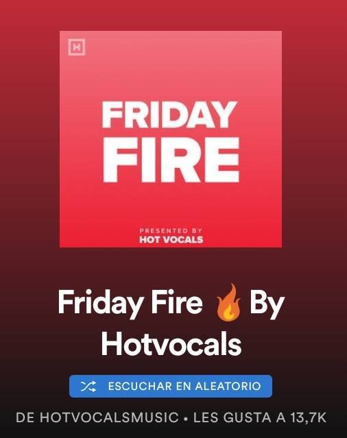 Canción Friday fire 🔥 By Hotvocals 