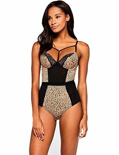 Marca Amazon - IRIS & LILLY Body Shaping Mujer, Negro