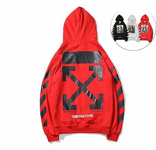 Productos BTKD Sudaderas con Capucha para Hombre Off OW Imprimió Hoodie con Capucha