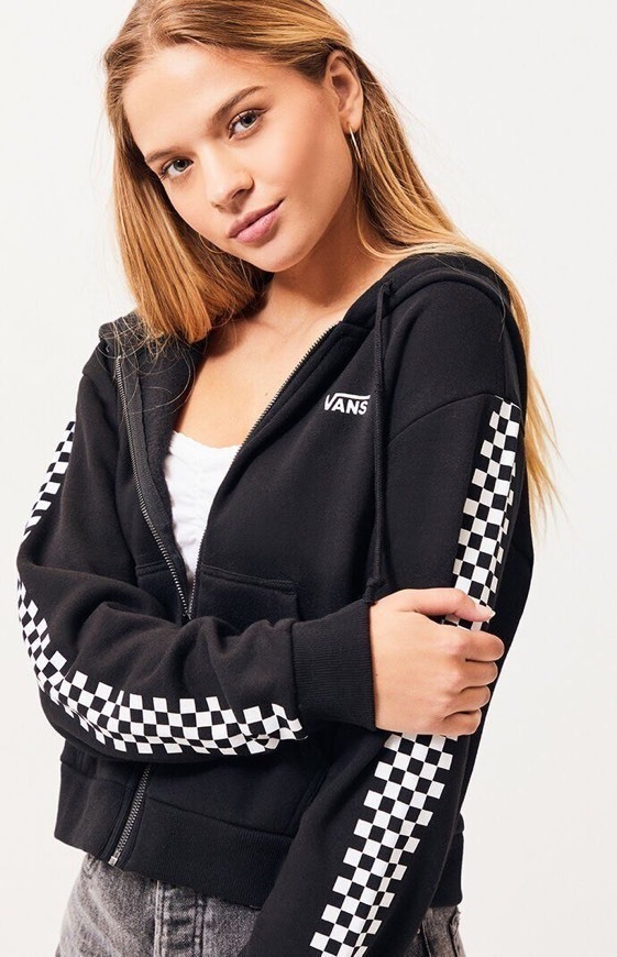 Products Cropped Zip Up Hoodie