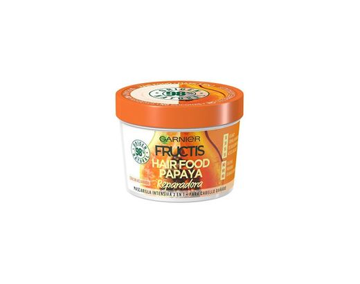 Garnier Fructis Hair Food Mascarilla Capilar 3 en 1 Papaya Reparadora para