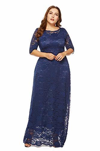 Social Vestido Mujer Talla Grande Larga