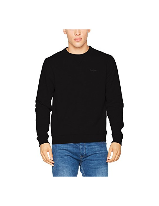 Social Pepe Jeans Crew Neck Mens PM581140 Sudadera, Negro