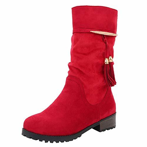 Product Tefamore Botas Mujer Invierno Tacon Botas Altas Botines Zapatos con Aumento de