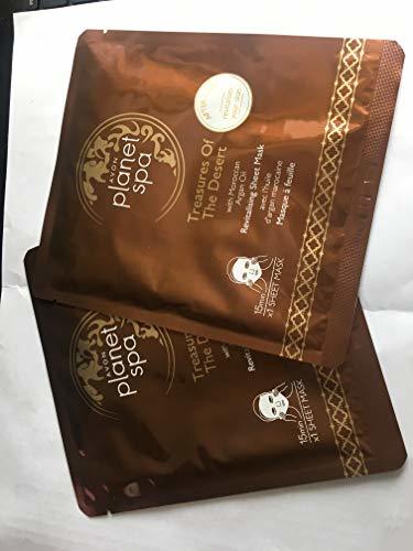 Lugar 2 x AVON PLANET SPA TREASURES OF THE DESERT REVITALIZING SHEET MASK.ARGAN