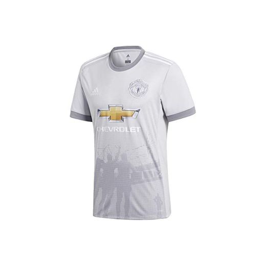 adidas MUFC 3 JSY Camiseta 3ª Equipación Manchester United 2017-2018, Hombre, Gris