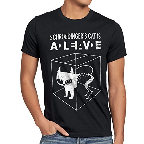 Product style3 Gato de Schrödinger Camiseta para Hombre T-Shirt Sheldon, Talla