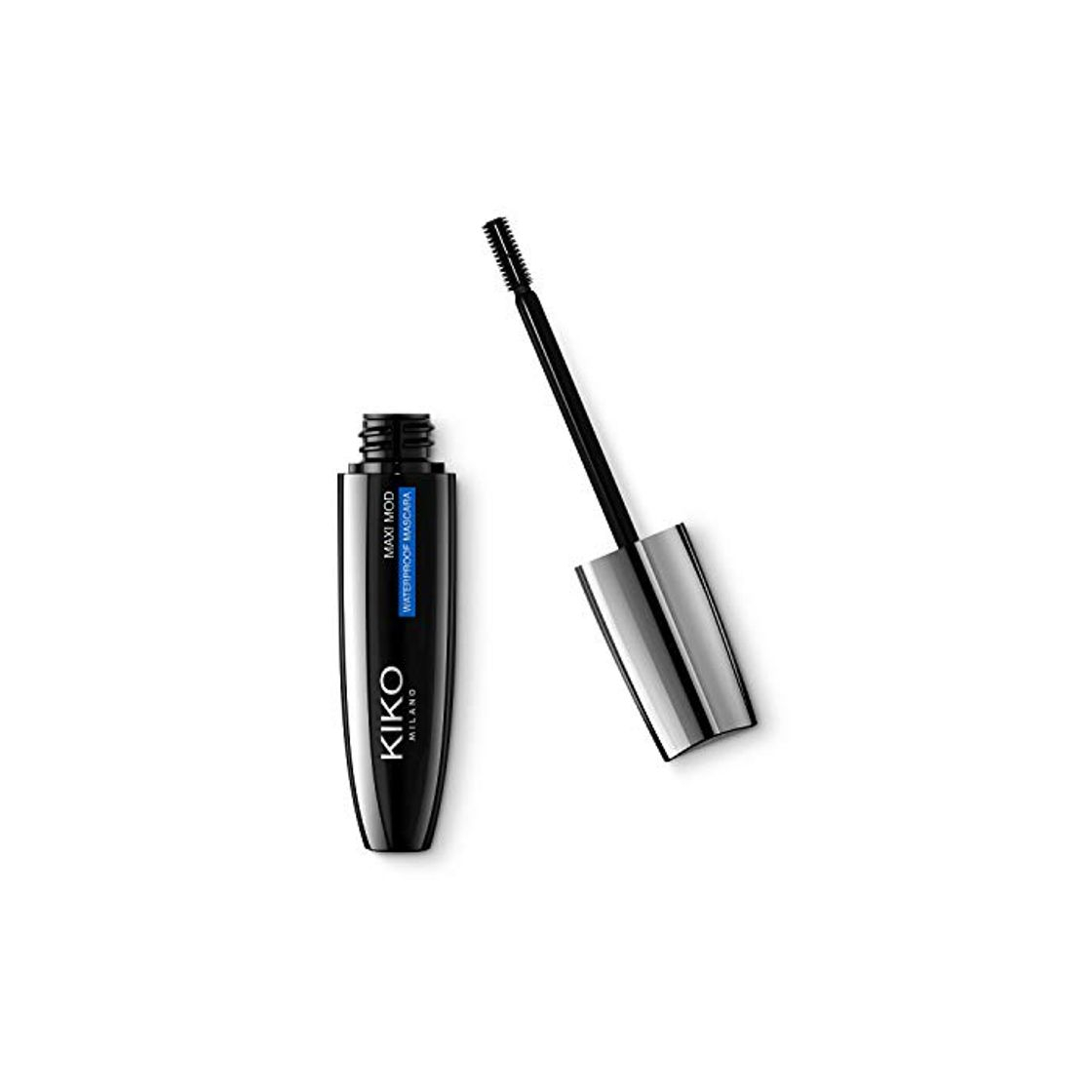 Beauty Kiko Milano Maxi Mod Waterproof Black Máscara de Pestañas Resistente Al Agua con Minicepillo para un Efecto de Volumen y Definición