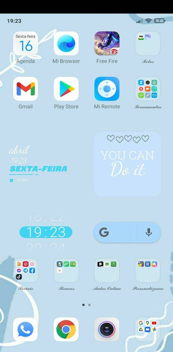 Tela inicial