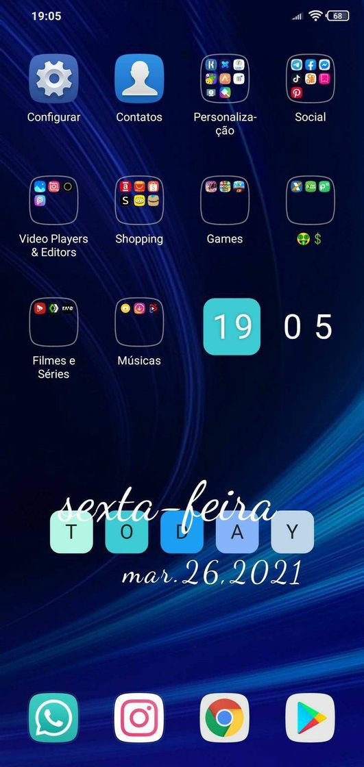 Tela inicial