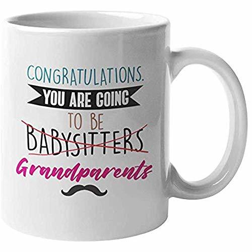 Place Felicidades. Vas a ser abuelos. Taza de regalo de café y té
