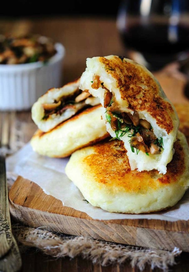 Moda Vegan Potato Cakes stuffed with Mushrooms 