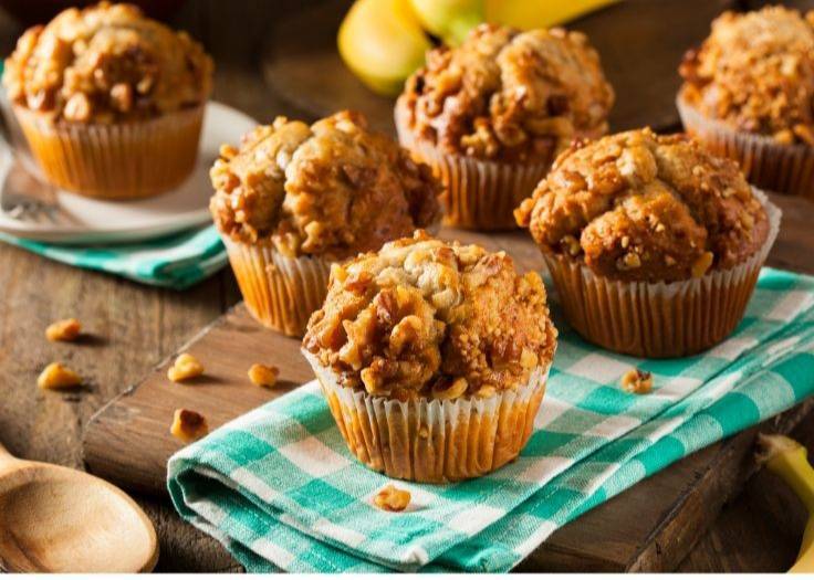 Moda Muffins de banana sem açúcar 