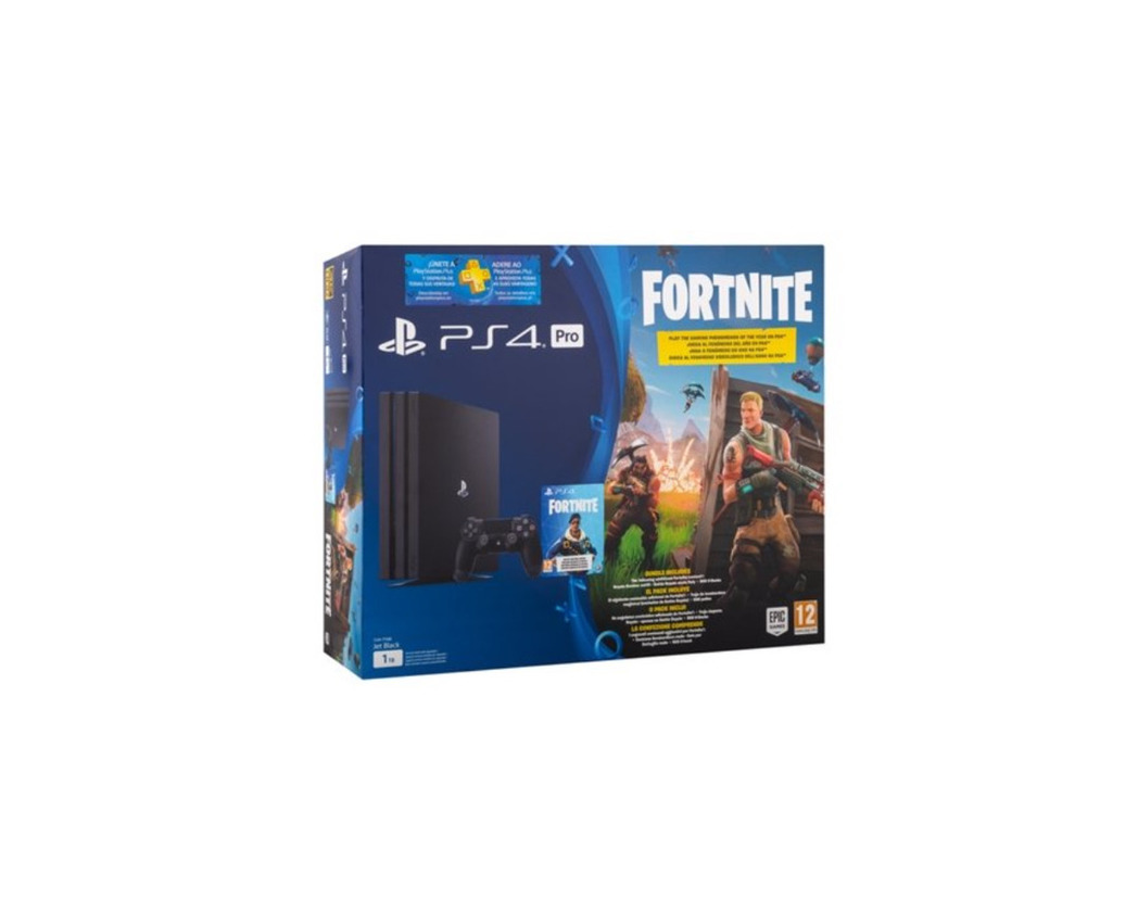 Producto Consola PS4 Pro Voucher Fortine (1 TB - Preto)