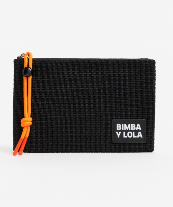 Social Clutch entrançada preta