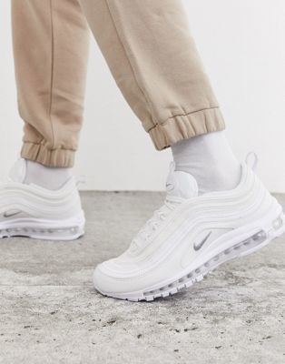 Nike Air Max 97 trainers in triple white | ASOS