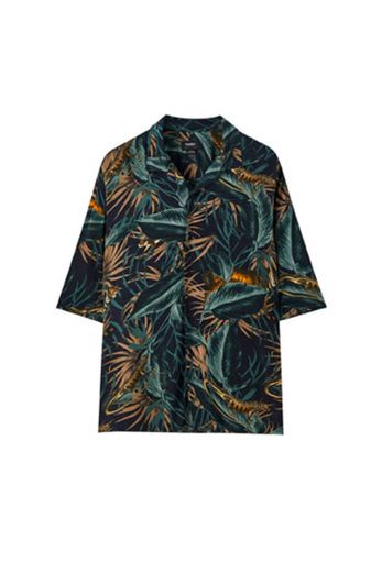 Camisa print tropical viscosa - PULL&BEAR