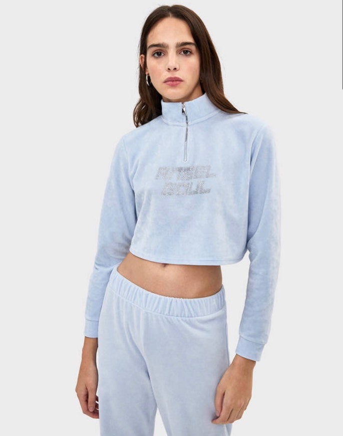 Social Jersey terciopelo brillos 