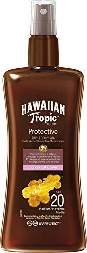 Hawaiian Tropic Protective Aceite Seco Bronceador SPF 20 con Protección Media