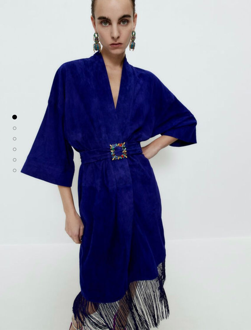 Social Vestido com franjas