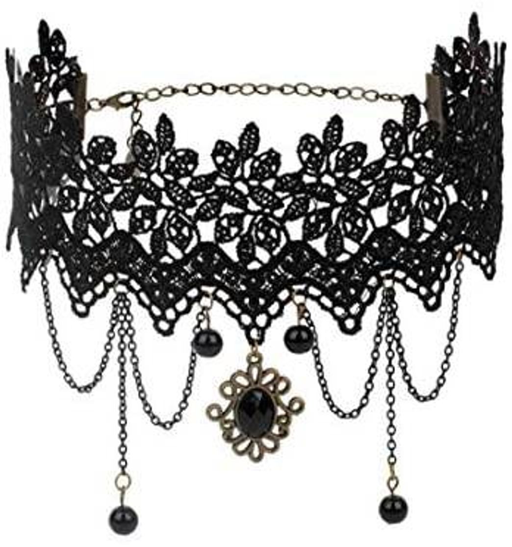 Fashion Collar alto negro