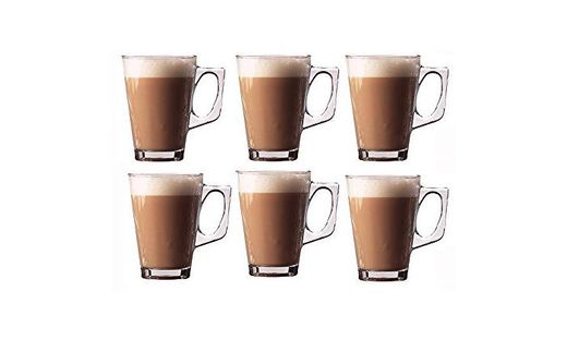 Invero® 6 x Juego de Premium Café Latte 240 ml