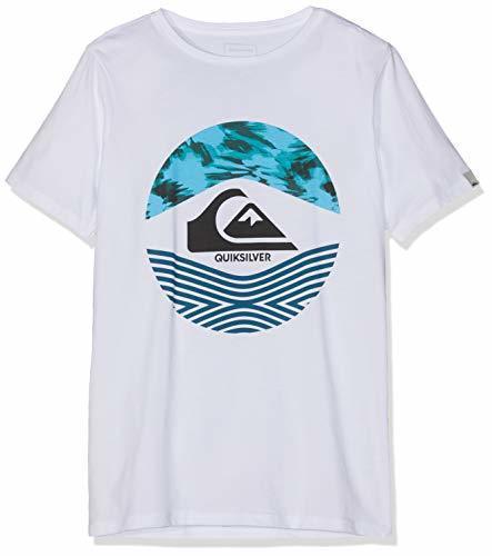 Social Quiksilver Stomped On Camiseta, Niños, Blanco